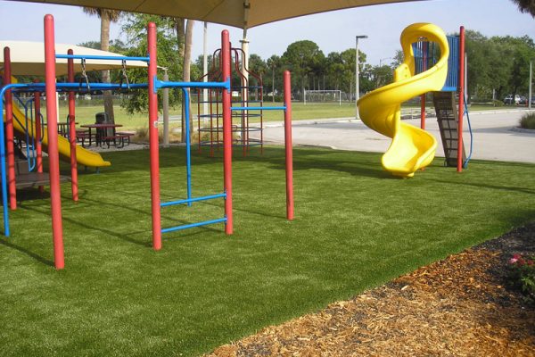 Synthetic Turf International SoftLawn Playground Safety Surfacing Artificial Grass