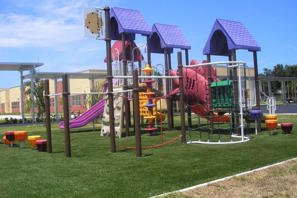 Synthetic Turf International SoftLawn Playground Safety Surfacing Artificial Grass