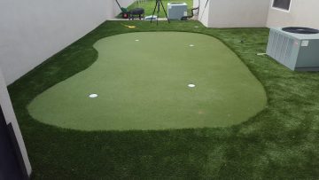 STI Installs a Backyard Putting Green