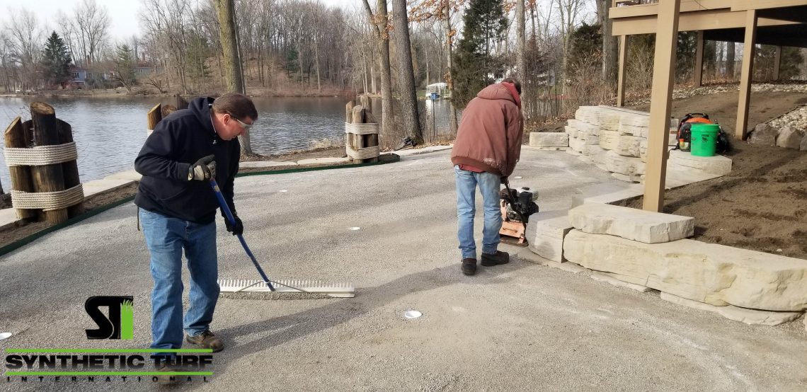 Process of Putting Green Turf Installation in Michigan