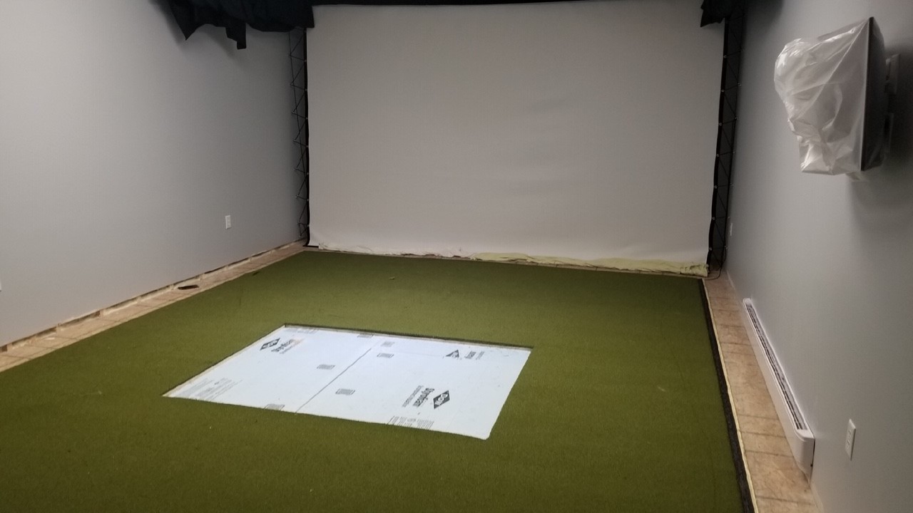 Indoor Golf Simulator Installed By Michigan Synthetic Turf Solutions ...