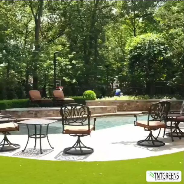 Backyard Oasis in Memphis, TN is Magazine Worthy Synthetic Turf